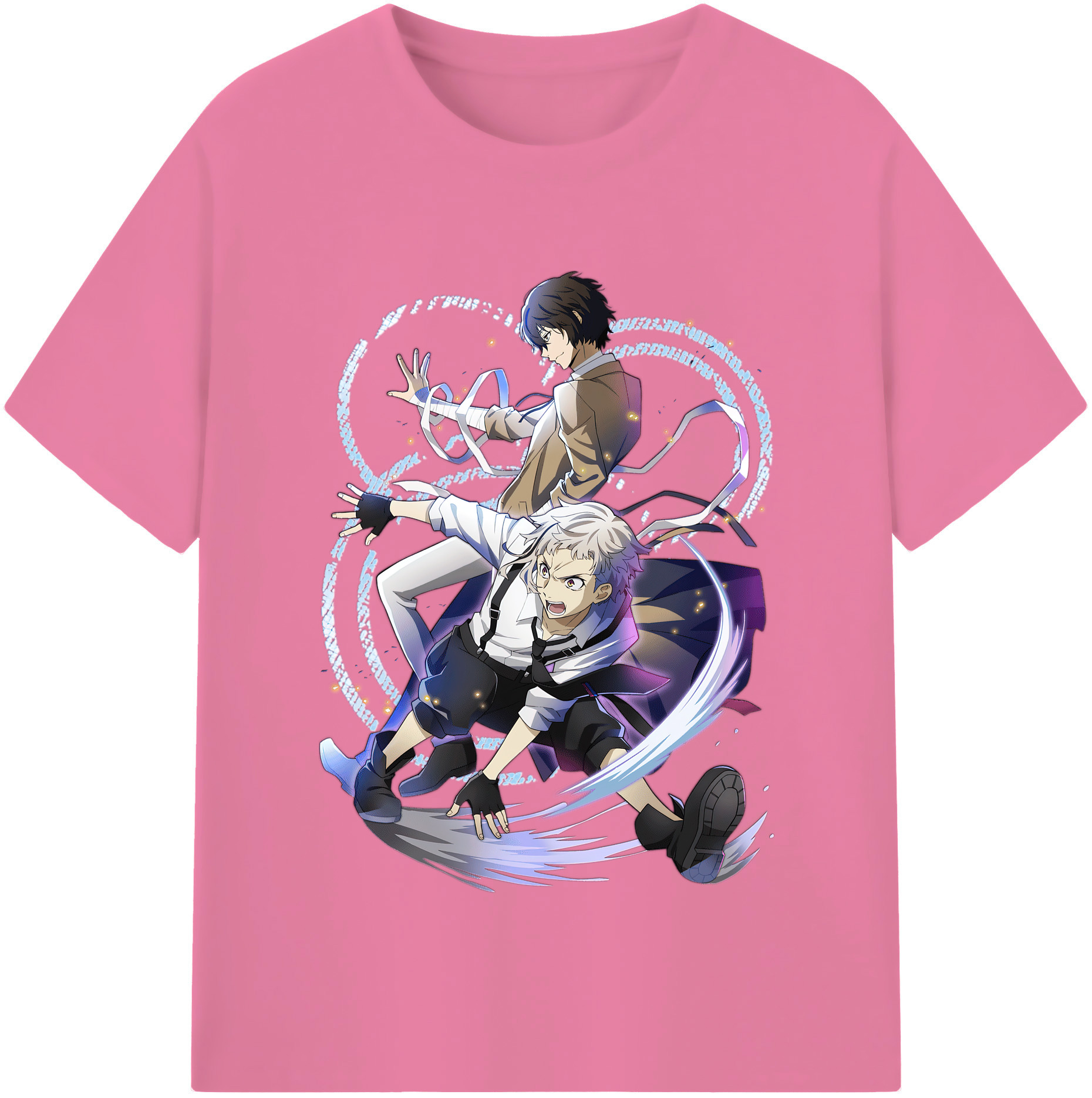 （画像用） 文豪ストレイドッグス Bungo Stray Dogs 綿100％半袖Tシャツ（フロントプリント）